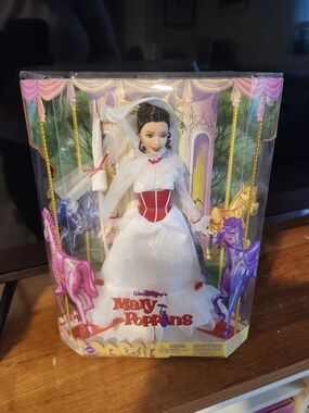 Barbie Mary Poppins Doll in White and Red Dress